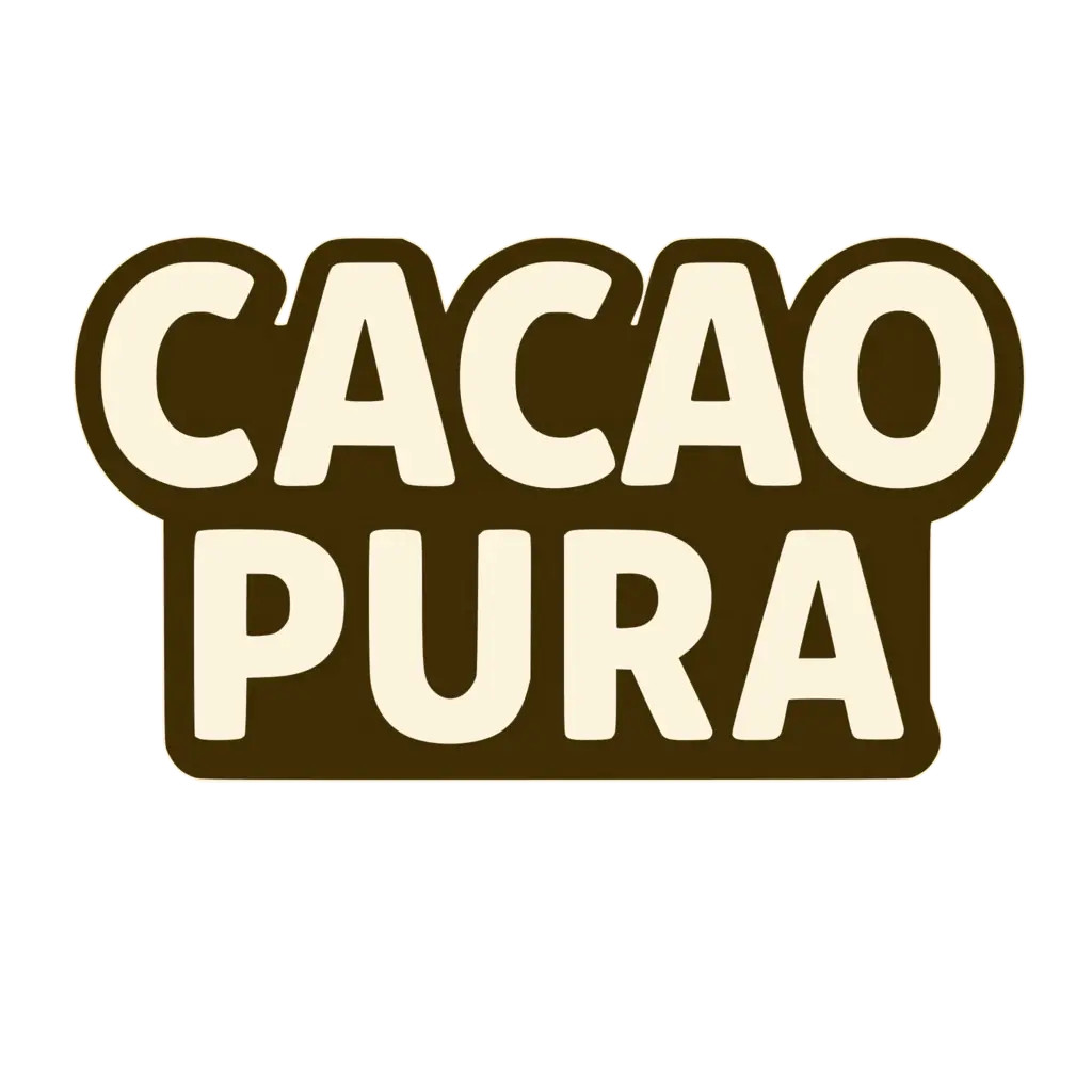 Cacao Pura wordmark logo by Hongos Direct